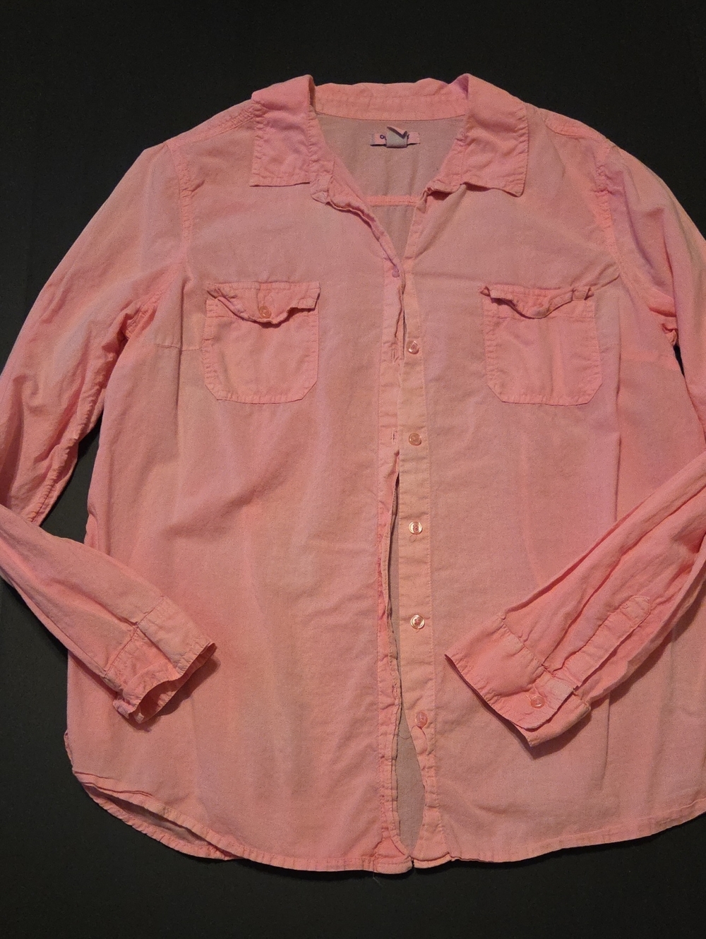 Vintage Old Navy Light Pink Womens Button-Down Shirt
